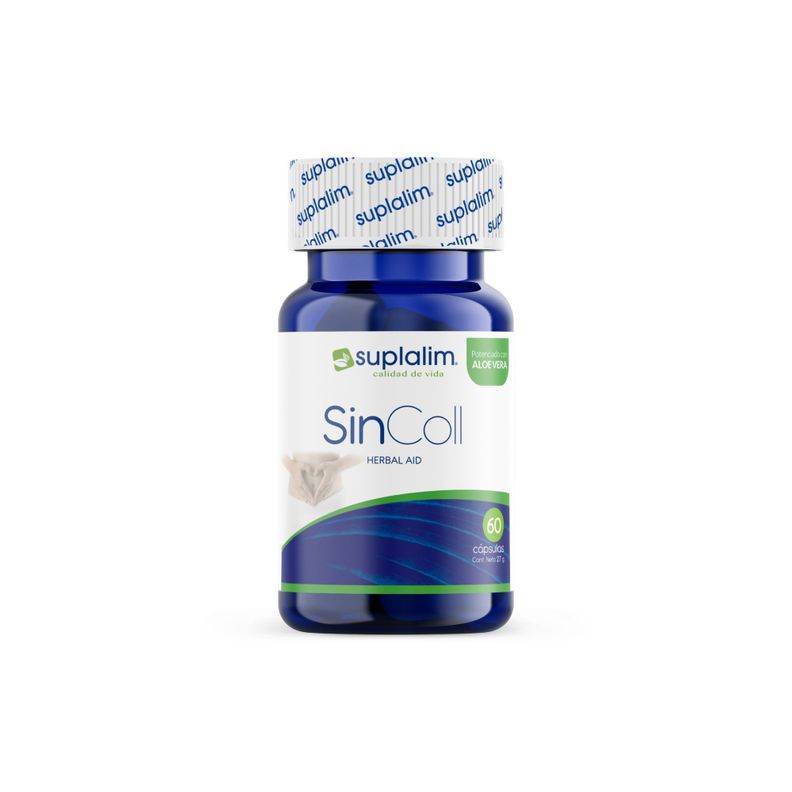 SINCOLL- SUPLEMENTO NATURAL PARA COLON IRRITABLE Y DIGESTION 60 CAPSULAS