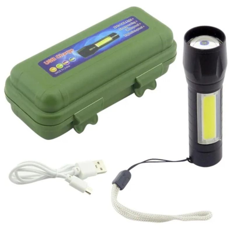 LINTERNA MINI 2 FUNCIONES RECARGABLE USB -1