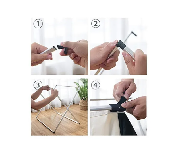 Cesta Canasto Plegable Almacenamiento Ropa Sucia-3