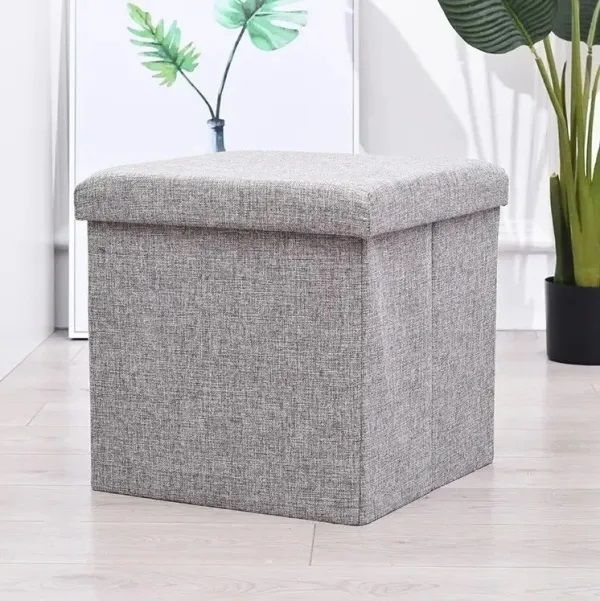 Puff Silla Baul Organizador Multisuo 38cmx38cm-2