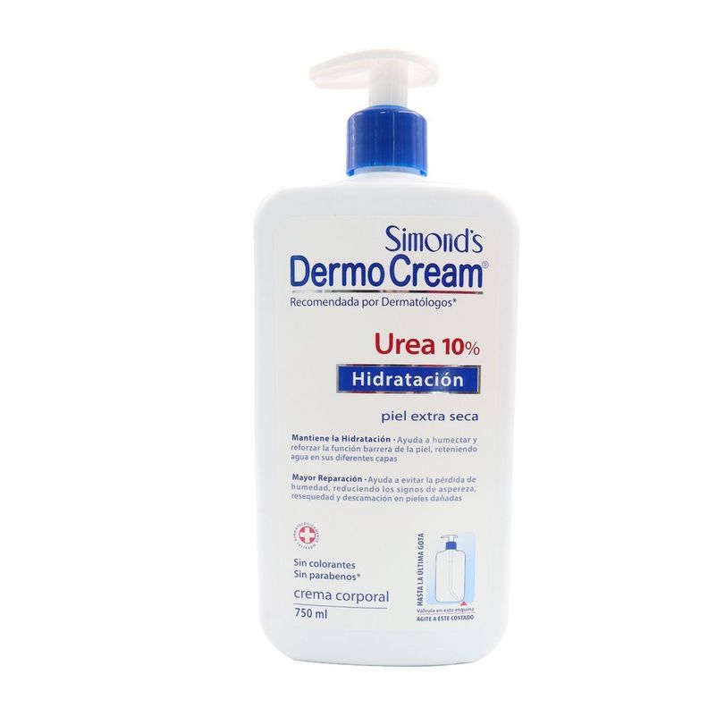 Crema hidratación intensiva Urea 10% Simond´s cuerpo 750ml-0
