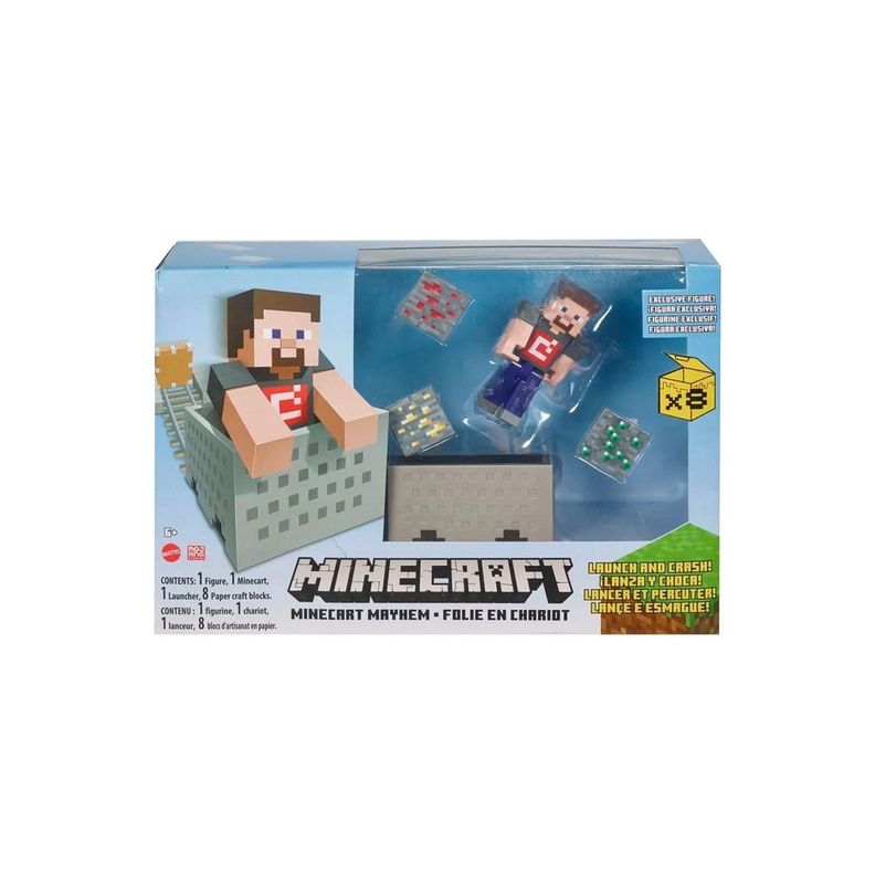 Minecraft Figura Conjunto De Juego Caos En El Vagón - PuntoStore-0