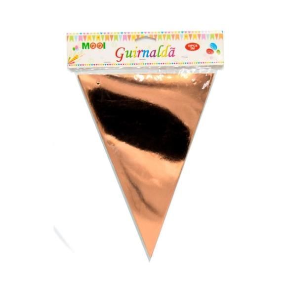 Guirnaldas - Oro Rosa Metalizado 10pcs - 3 Metros-0