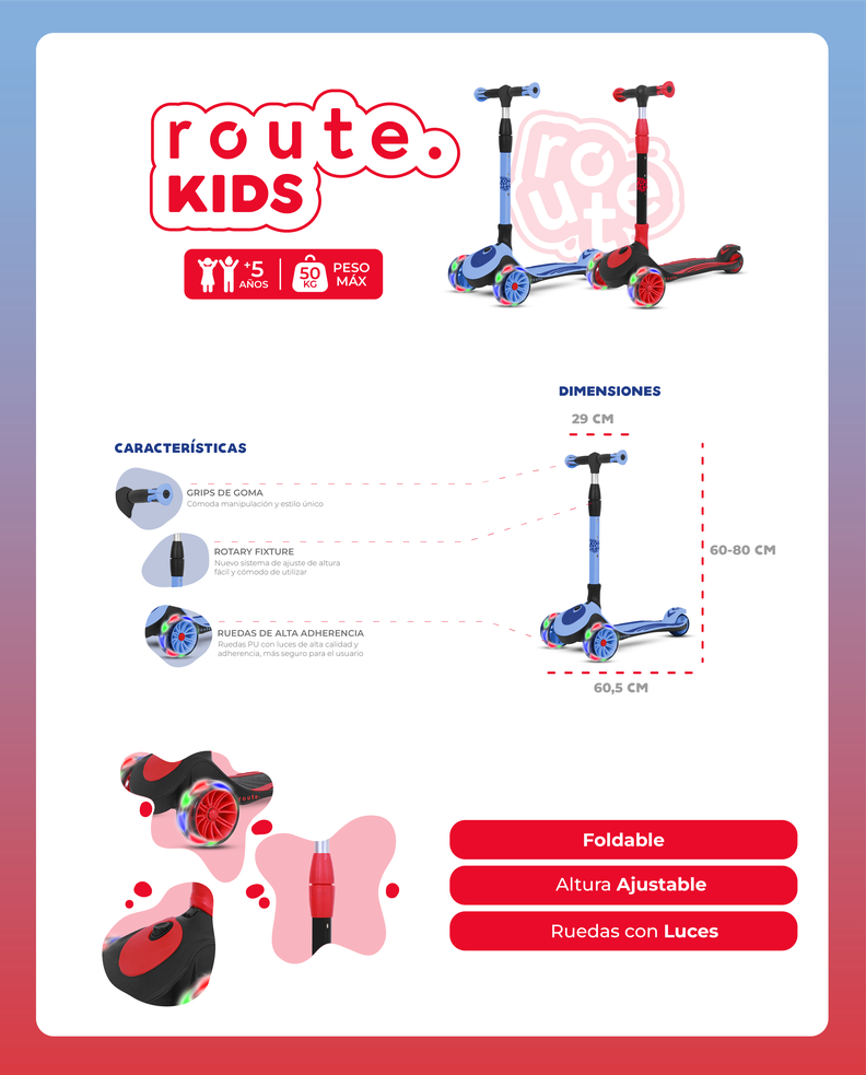 Triscooter Foldable Route LVN-3