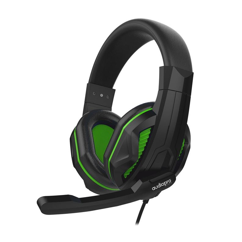 Audífono Gamer Para PS4 Xbox PC Con Microfono Verde Audiopro-0