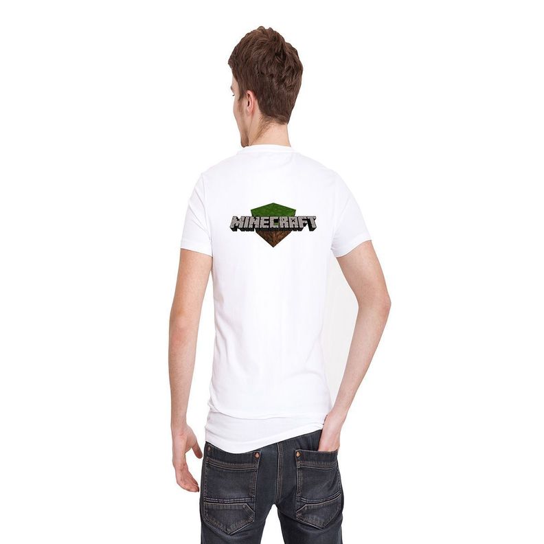 Polera Manga Corta Infantil Minecraft D7-1