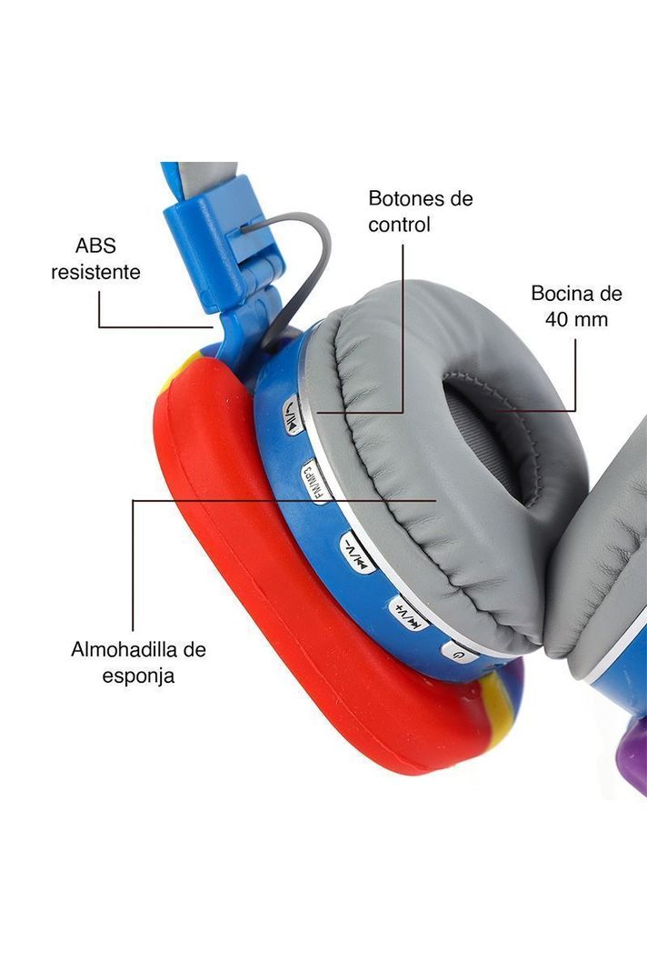 Audífonos Headphones 806E Azul-4