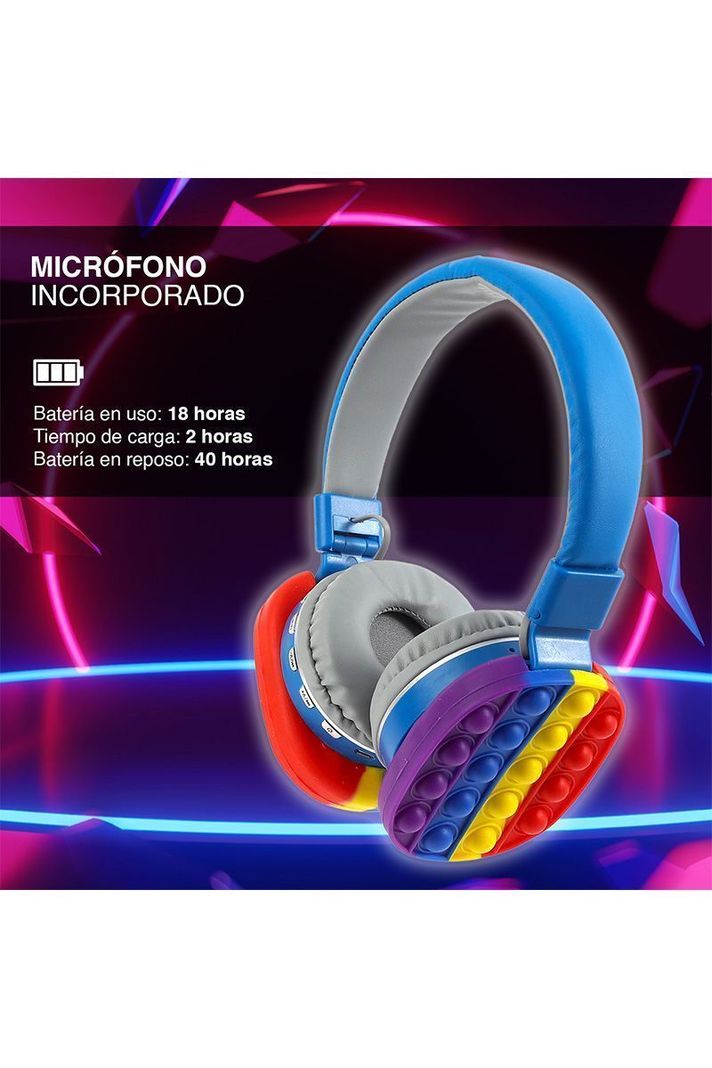 Audífonos Headphones 806E Azul-3
