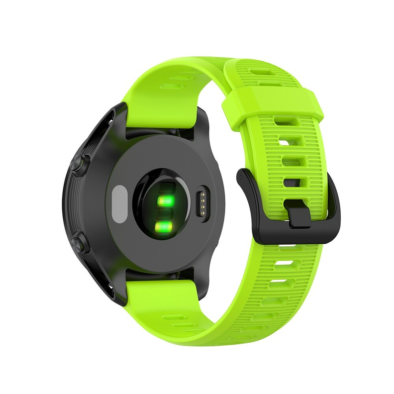 Correa Silicona Para Garmin Forerunner 945 935 Fenix 5 Plus - Naranja fluorescente-2