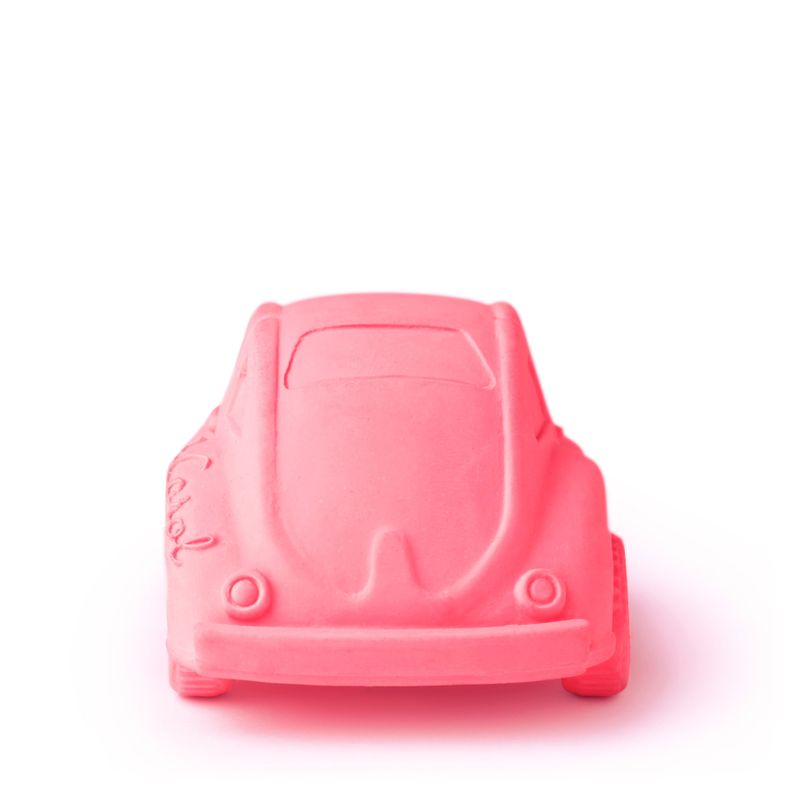 Juguete Mordedor Auto Escarabajo Rosado-1