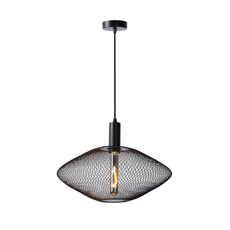 Lámpara Colgante Mesh Negro 1xE27-0
