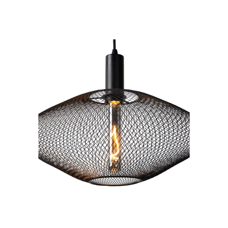 Lámpara Colgante Mesh Negro 1xE27-2