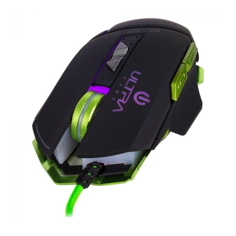 Mouse Gamer Alambrico USB Ergonomico 3200DPI RGB X16 Ultra-1
