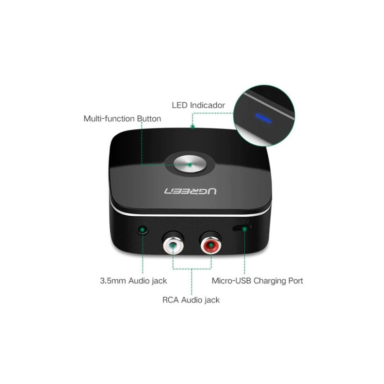 Receptor Audio Bluetooth 4.1 Y Rca - Puntostore-1
