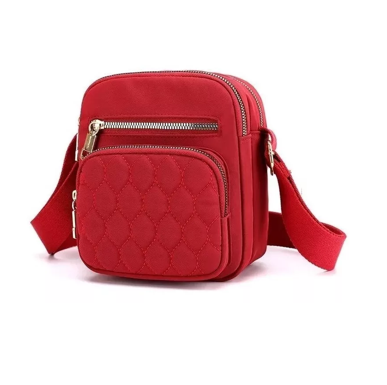 Bolso Bandolera Crossbody Elegante Rojo-0