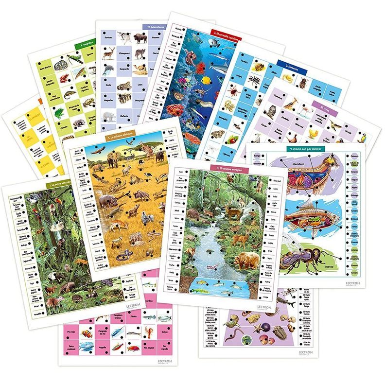 Juego didactico Lectron animales del mundo-1