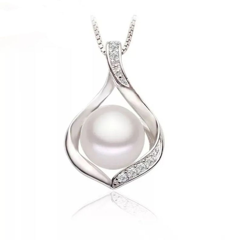 Collar Perla Elegante Plata 925-0