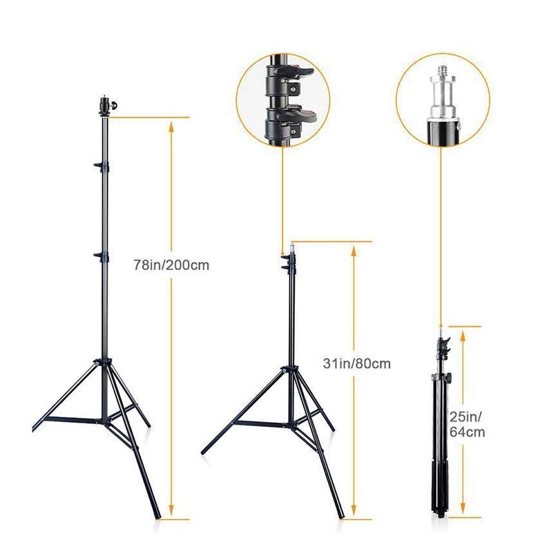 Aro de Luz LED 12" + Tripode 200cm + Soporte-3