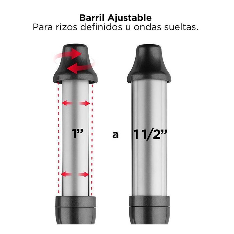 Rizador de Alta Calidad de Cerámica Revlon Expansible-5