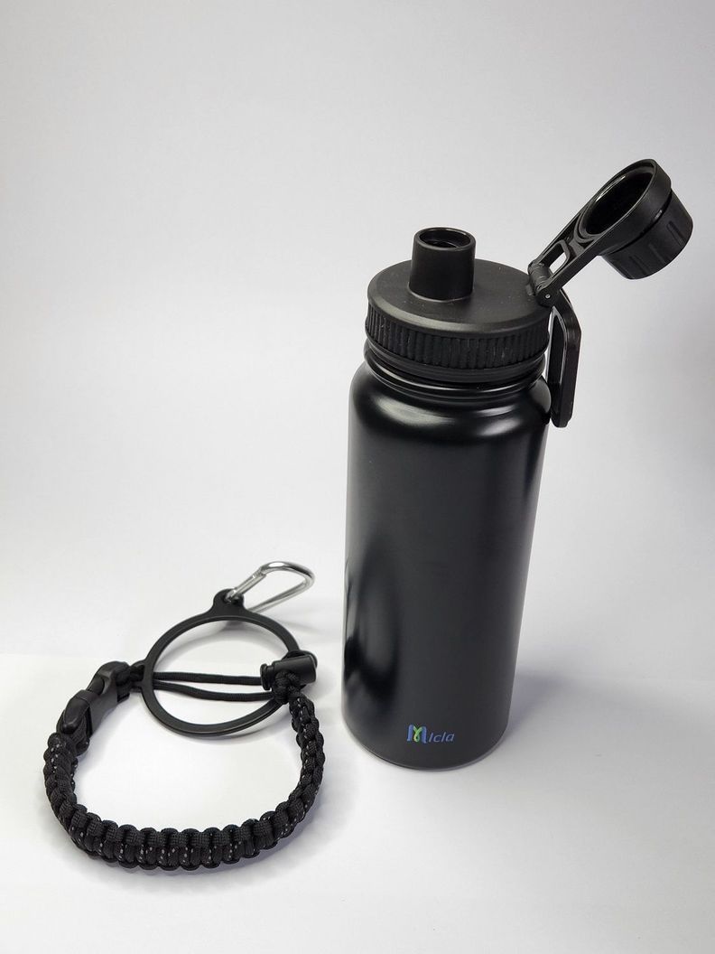 Botella de agua Insulada con cuerda Paracord-1