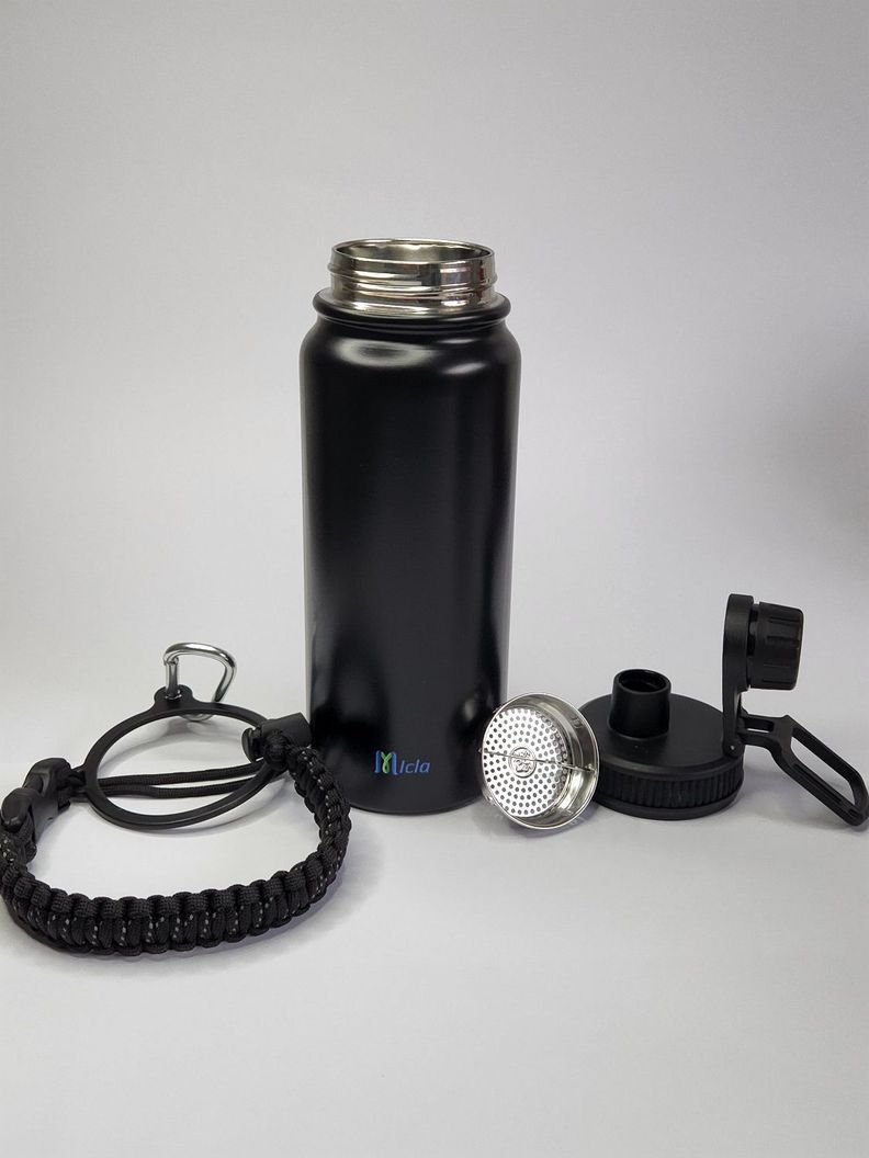 Botella de agua Insulada con cuerda Paracord-2
