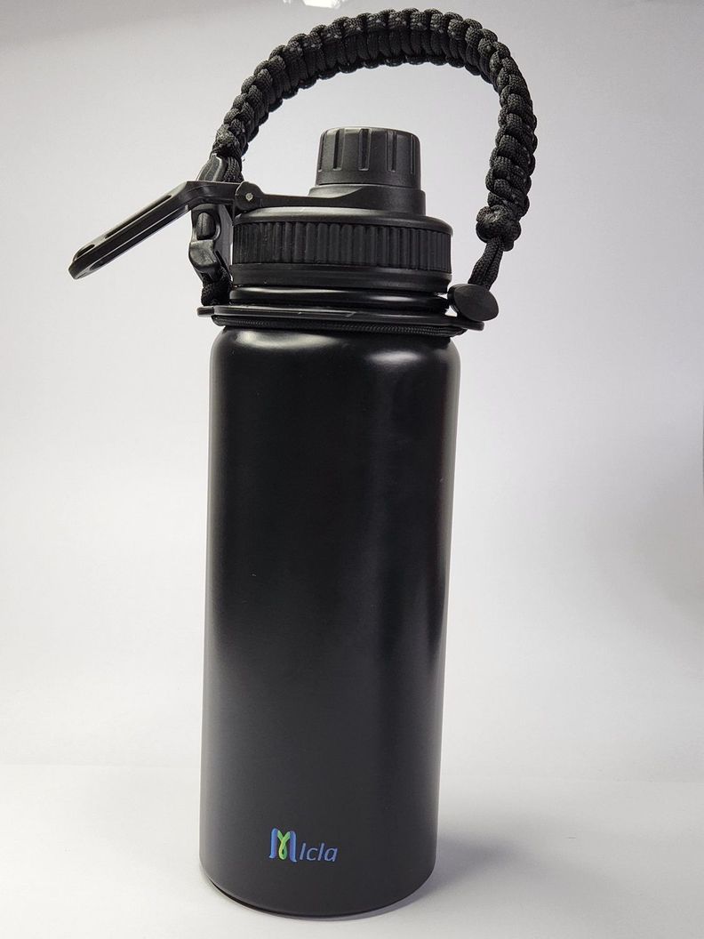 Botella de agua Insulada con cuerda Paracord-0