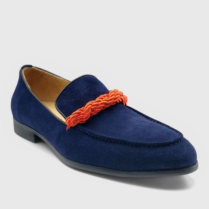 Mocasín Templarios Franco Azul Hombre-1