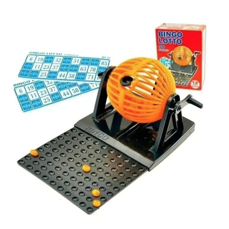 Bingo Lotto Tombola 12 Cartones 90 Numeros Bingo Familiar-0