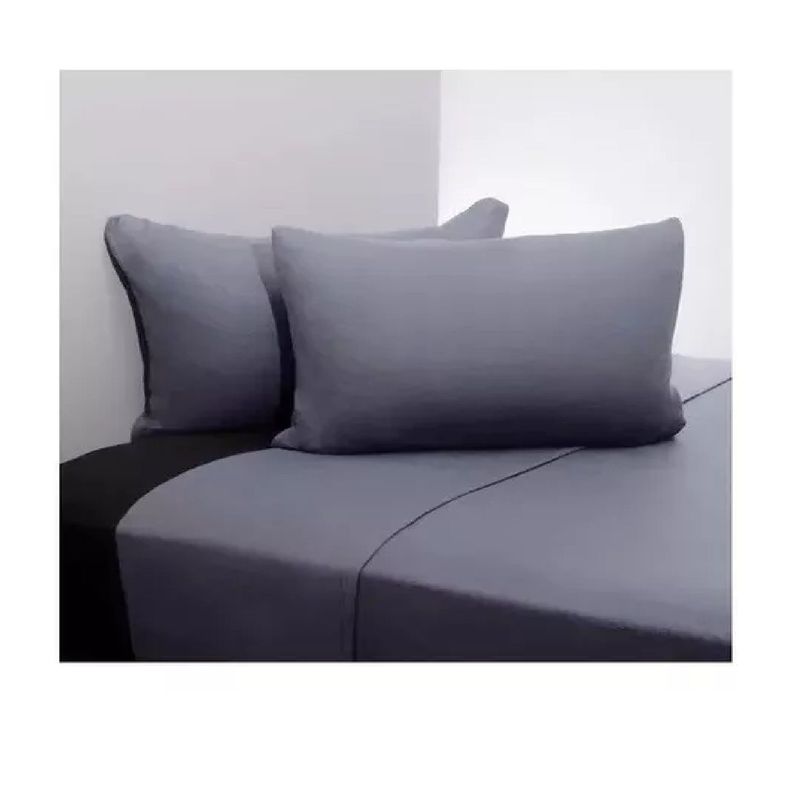 Sábanas De Polar 1,5 Plazas Sabana Polar Invierno Set 3 Pzas Gris-2