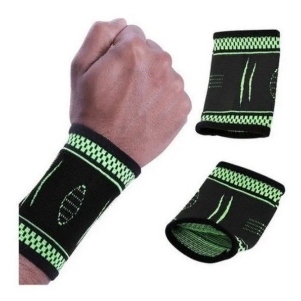 Muñequera Deportiva Protección Muñeca Refuerzo Elástico Mano-1