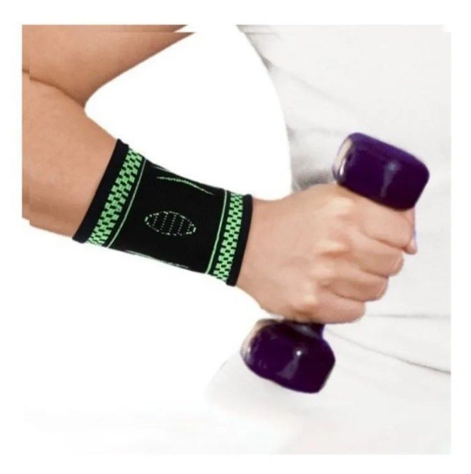 Muñequera Deportiva Protección Muñeca Refuerzo Elástico Mano-2