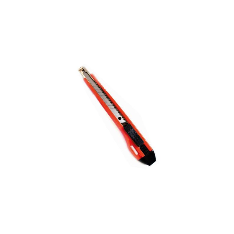 Cuchillo Cartonero De 14cms Con Hoja De 9mm Color Rojo - PuntoStore