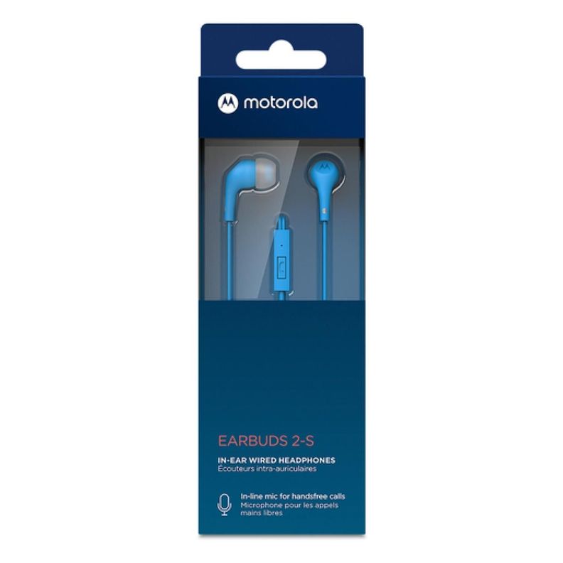 Audifono Manos Libres Jack 3.5 Azul Earbuds 2 Motorola-0