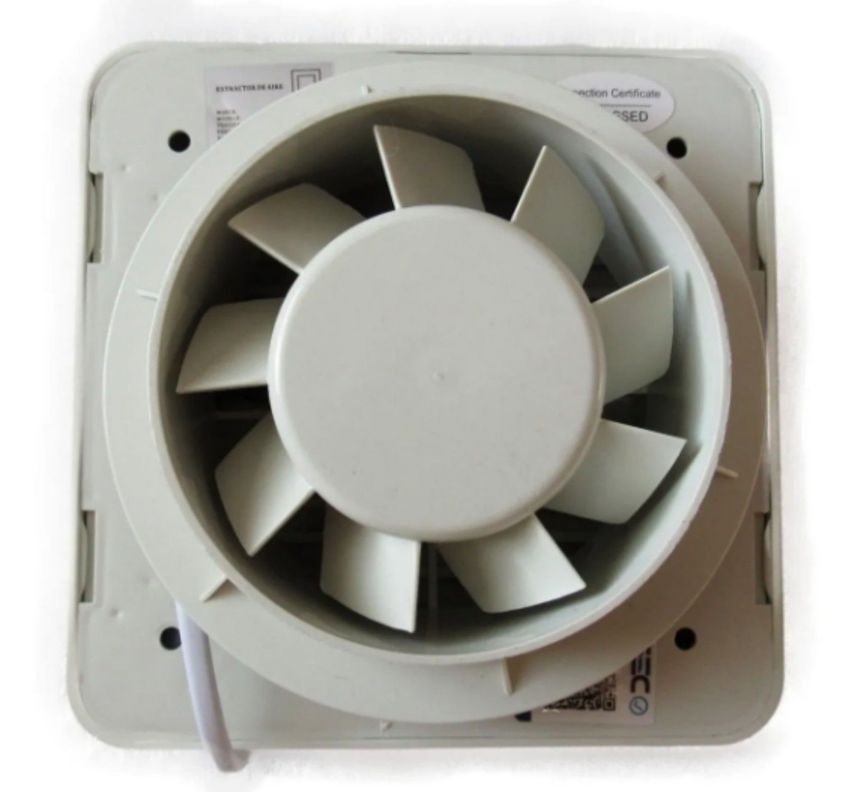 Extractor de Aire 4″ Cuadrado Certificado para Baño-3