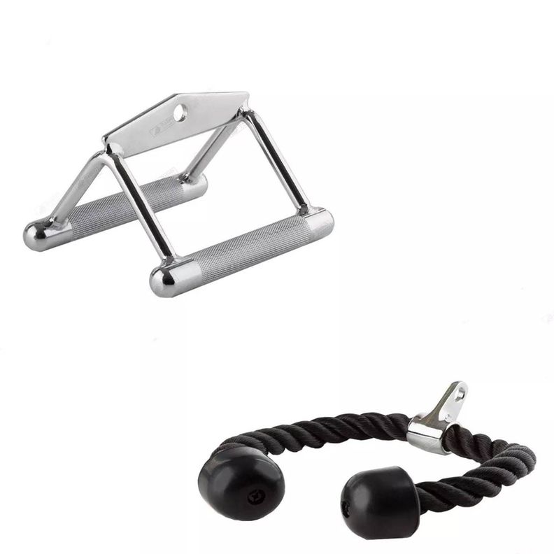 Cuerda Triceps Tomada Remo Pack Accesorios Polea