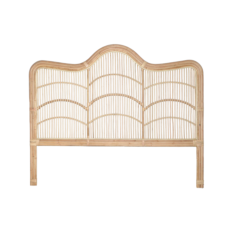  Respaldo de cama tipo montaña rattan 180 cm -0