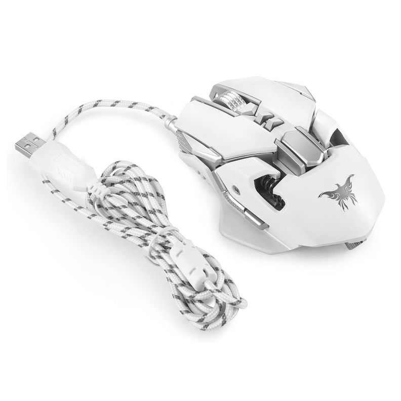 Mouse Gamer Profesional CW 50 Combatwing White-0