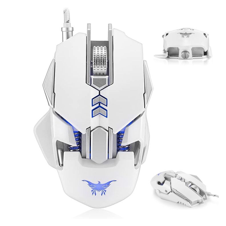 Mouse Gamer Profesional CW 50 Combatwing White-1