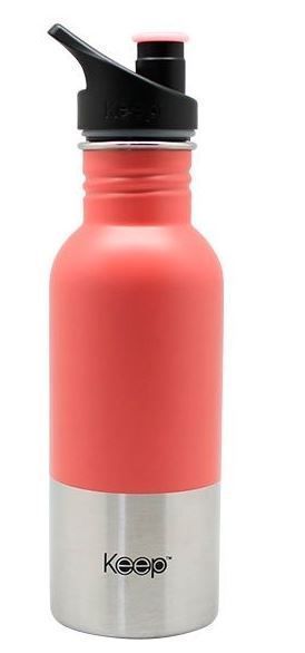 BOTELLA METALICA 600ML KEEP rosado-0