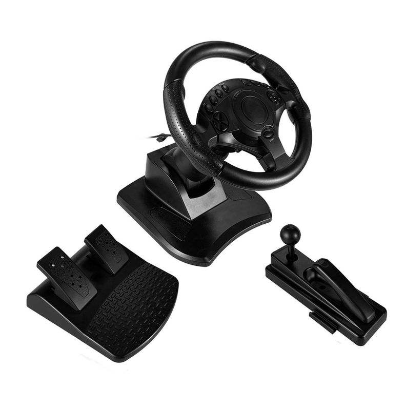 Volante Con Pedales Gamer de Carrera PS3 PS4 Xbox Pc-2