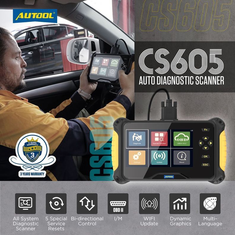 Scanner Automotriz Multimarca CS605 Profesional-1
