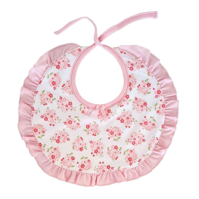 BABERO FLORES ROSADA TALLA UNICA-0