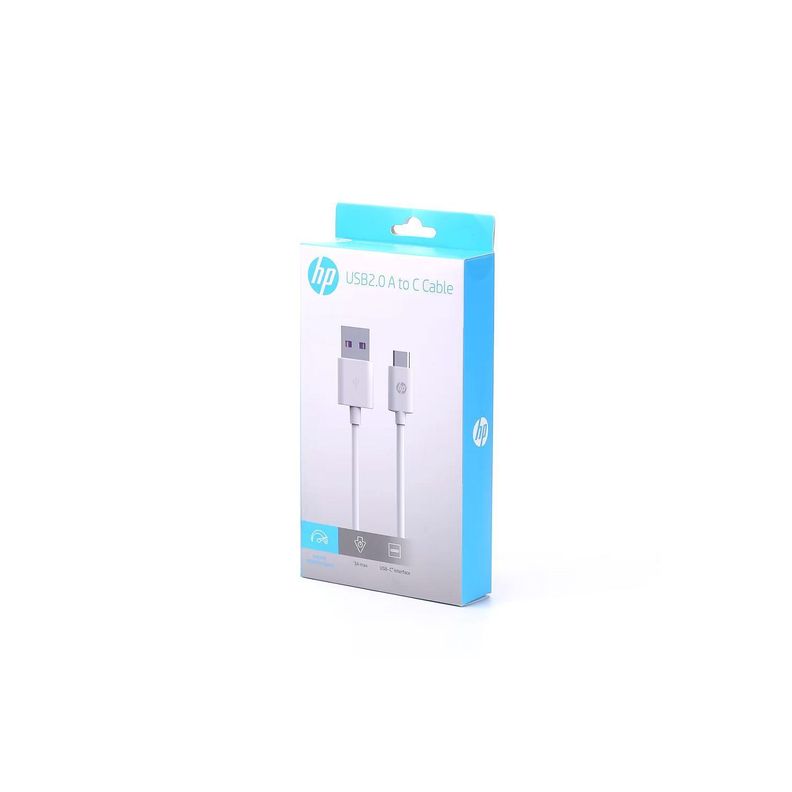 Cable HP USB 2.0 a Tipo C 2mt White-2