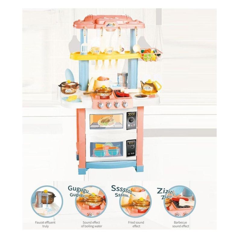 Juguete Cocina 83cm Con Luces Sonidos Y Accesorios Infantil-2