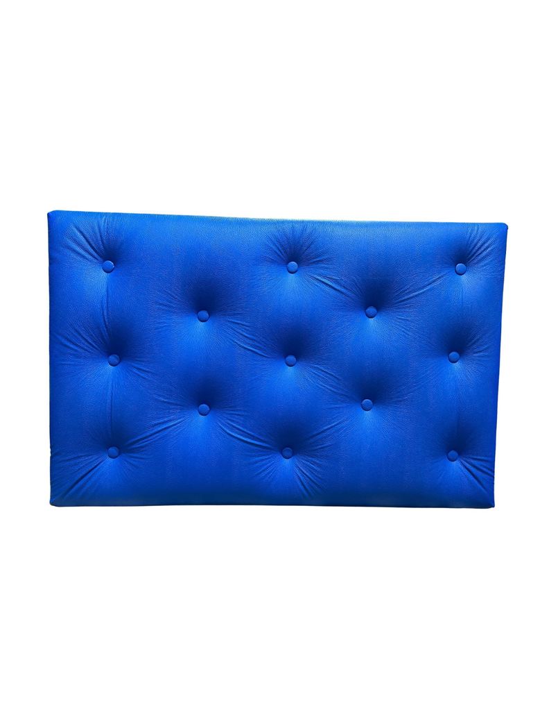 Respaldo 1 Azul Eco Cuero Felpa Muebles Rimar
