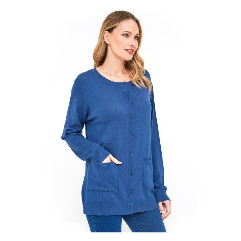 Sweater Abierto Largo Mujer Casual-1