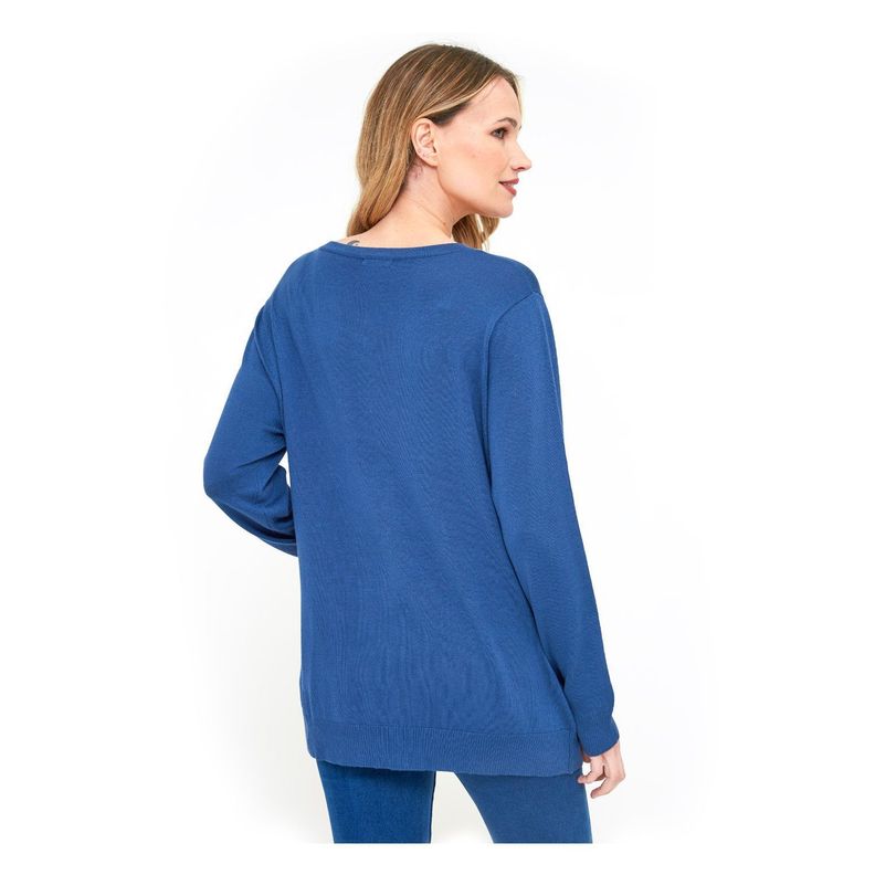 Sweater Abierto Largo Mujer Casual-2