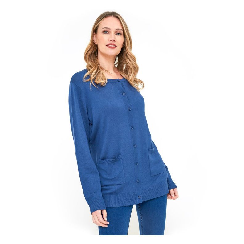 Sweater Abierto Largo Mujer Casual-0