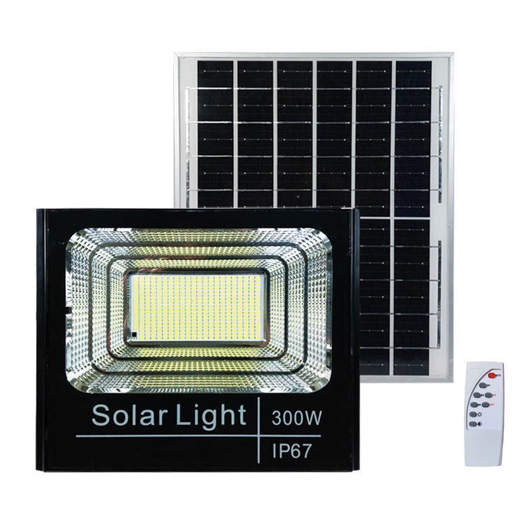 Foco Solar 300w Ip67 con Panel Solar y Control-0