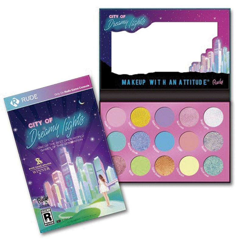 Pack 2 Paletas De Sombras "City Of Pastel Lights" + “City Of Dreamy Lights” Rude Cosmetics-3